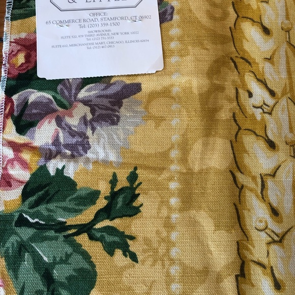 Designer Fabric Sample/Nina Campbell for Osborne & Little/Linen & Cotton/26”x26” - Picture 6 of 9